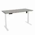 Стол с регулировкой высоты электрический LuxAlto LA-T33-E6 белый/дуб бежево-серый ЛДСП 140*60*2.5