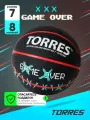 Мяч баскетбольный TORRES Game Over B02217, размер 7