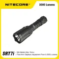 Фонарик NITECORE SRT7I мощностью 3000 люмен i, можно заряжать с помощью USB и упаковки. В комплект входит аккумулятор емкостью 5000 мА.