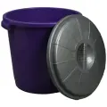 Бак мусорный Сибполимер Колор 1839728, 50 л микс 50 л круглая 1.6 кг