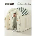 Домик палатка детская игровая UNIX Kids Dino / Дино для детей, для дома и улицы, дачи, пластиковый, игрушечный 80х80х108 см, зеленый