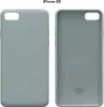 Силиконовый чехол COMMO Shield Case для iPhone SE 2022/23 с поддержкой беспроводной зарядки, Серо-зелёный