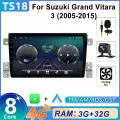 Штатная магнитола для Suzuki Grand Vitara 3 2005-2015 2 DIN 4G DSP RDS FM AM QLED-экран Android Auto Carplay Мультимедиа автомабиля