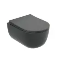 Подвесной унитаз Ceramicanova Modena CN6063MDH темный антрацит