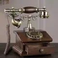 Ретро телефон ZJMZYM Corded Rotary Telephone
