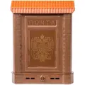 Почтовый ящик ЦИКЛ Премиум 6125-00,  390х280 мм, коричневый