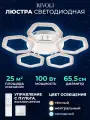 Люстра потолочная светодиодная Rivoli Nancy 6111-101 100 Вт LED 2800К - 6200К модерн / светильник потолочный с пультом