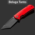 Складной нож Petrified Fish Beluga Tanto PFP01TRDW, сталь K110, рукоять G10