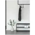 Вешало (вешалка потолочная) рейл в стиле лофт, MONO furniture, серия ONE LINE, 60 см х 78 см, 2 крючка