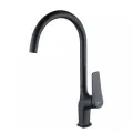 Смеситель Lemark Bronx LM3705BL, для кухни, поворотный, латунный, черный