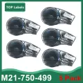 M21-750-499 картридж для печати этикеток для Brady BMP21-PLUS, BMP21, BMP21-LAB принтер. Черный на белом 19,1 мм нейлоновая лента для этикеток, 5PK M21 750 499