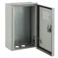 Щит с монтажной панелью ЩМП 500х325х180 настенный окно с замком металл сер IP54 крзми
