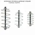 Кормушка пружина цилиндр средняя (d60х28мм) без груза (Три Кита), 10шт