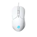 Игровая проводная бесшумная мышь INPHIС PB1P с подсветкой, 7200dpi, белый