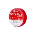 Изолента ПВХ красная 19мм 20м серии SafeFlex | код plc-iz-sf-r | EKF (10шт. в упак.)