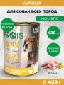 Влажный корм для собак Frais Holistic сочные кусочки мяса в желе с курицей, 420 г х 12 шт