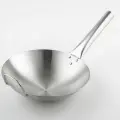 Сковорода-Wok Chief, d=28 см, нержавеющая сталь, с ручкой, тип плиты: для газовой плиты