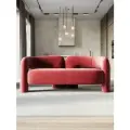 Диван дизайнерский AZZURRO, велюр 184 см , цвет дрим берри, прямой