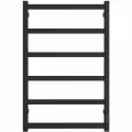 Полотенцесушитель электрический Двин (Dveen) J plaza neo 80х50 см, без полки, К диммер, квадрат черный матовый