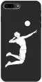 Силиконовый чехол на Apple iPhone 8 Plus / 7 Plus / Эпл Айфон 7 Плюс / 8 Плюс с рисунком Volleyball W Soft Touch черный