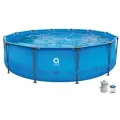 Бассейн каркасный с усиленной рамой 366 х 76 cм + фильтр-насос Avenli (12016EU), 6765 л