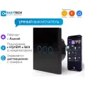 Умный сенсорный стеклянный выключатель с Алисой Easy Tech, черный, 1000W на 1 группу света/ переключатель света