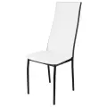 Стул обеденный KETT-UP Hamburg (Гамбург), KU132, черный / белый с вставкой, 1 штука