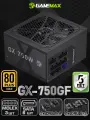 Блок питания для ПК 750W 80+ Gold ATX GAMEMAX GX 750GF Черный 120мм 20+4pin 2*4+4pin(CPU) 4*6+2pin(PCI-E) 6*SATA 3*MOLEX