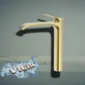 Смеситель для раковины 3412S золото серия VIER