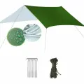 Облегченный тент 3х3м со светоотражающим покрытием + стойки 2м зеленый