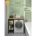 Стеллаж TVATT loft, дуб вотан, для ванной комнаты, под стиральную машинку, этажерка в ванную, 98х45х93.6 см, гростат