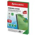BRAUBERGдвухсторонняя для переплета A4 150 мкм, пластикпрозрачно-зеленый100 шт.