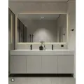 Зеркало Квартал 60*120 с нейтральной LED-подсветкой и антизапотеванием горизонтальное