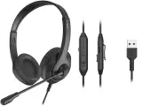 Гарнитура A4TECH Fstyler FH100U черный 2м накладные USB оголовье (FH100U (STONE BLACK))