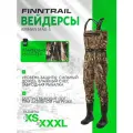 Вейдерсы с сапогами Finntrail Airman 5260, забродные штаны непромокаемые, Max-5 (11(44)L)
