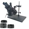 3.5X-32X симулярно-фокальный микроскоп тринокулярный стерео с поддержкой руки Ремонт сварки PCB