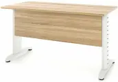 Компьютерный стол, Письменный стол Альфа Классика ЛДСП (Тип 1) без аксессуаров 120x70x75 дуб бардолино/белый