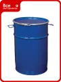 Стальная бочка Тара. ру 50л с крышкой на обруч /коническая/ 00903