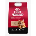 Наполнитель для кошачьего туалета Ok-Lock Антизапах растительный комкующийся без запаха, 10 кг/ 24 л