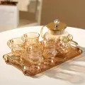 Набор для заваривания чая с 4 чайными чашками и 1 подносом