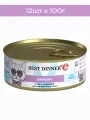 Консервы для кошек Best Dinner Vet Profi, для кастрированных котов и стерилизованных кошек, утка с клюквой в желе, 12 шт по 100 г