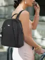 Рюкзак ROB&S, городской, женский, черный, нейлон