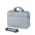 Сумка для ноутбука 18 дюймов с двумя отделениями светло серая
