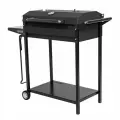 Мангал на колесах с крышкой-барбекю PALISAD, 662x390x920, сталь 2 мм, термометр, кочерга, Camping 69686