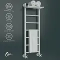 Полотенцесушитель водяной Onix, модель Classic Plus Pro White 300x1000 Лесенка с нижним подключением, белый матовый, полный комплект