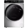 Стиральная машина Haier HW80-B14979S серая, загрузка 8 кг, отжим 1400 об/мин, Инверторный двигатель, пар