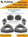 Комплект проставок увеличения клиренса HAVAL JOLION (I) 2020-Н. В. - полиуретан 30 мм
