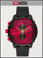 Наручные часы DIESEL Griffed, черный/красный
