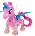 Интерактивная игрушка 1TOY Робо-единорог розовый с световыми, звуковыми и эффектами движения
