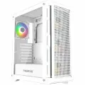 Powercase Компьютерный корпус Powercase Ultimate White, Tempered Glass, 4x 120mm ARGb fans, ARGb HUB, белый, ATX (CUW-A4)